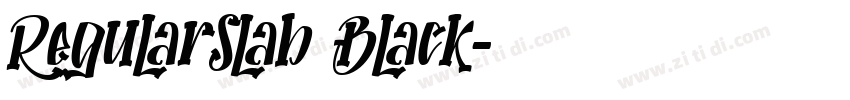 RegularSlab Black字体转换